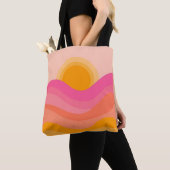 Abstract Sunset Tote Bag | Pastel Wave Tasche (Von Nahem)