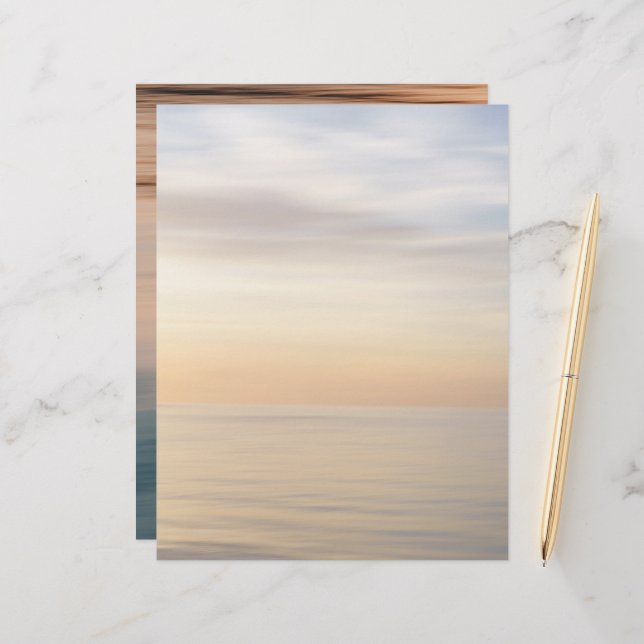 Abstract sunset water texture Scrapbook Paper (Vorderseite/Rückseite Beispiel)