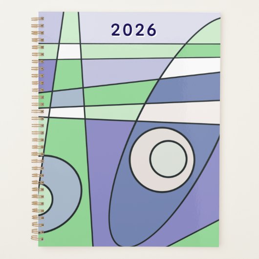 Abstract Surfing Green Purple A Planer (Vorderseite)