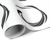 Abstract Swirl Circle Design – curved ring artwork Geschenkpapier (Rolleneckpunkt)