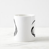 Abstract Swirl Circle Design – curved ring artwork Kaffeetasse (Mittel)