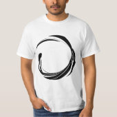Abstract Swirl Circle Design – curved ring artwork T-Shirt (Vorderseite)