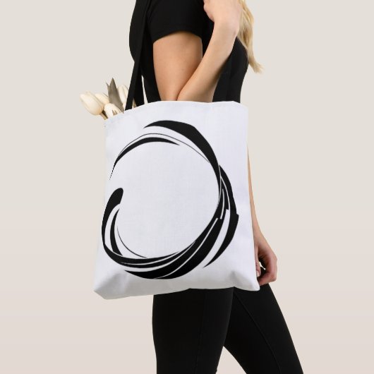 Abstract Swirl Circle Design – curved ring artwork Tasche (Von Nahem)