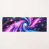 Abstract Swirl Liquid Vortex Yoga Mat Yogamatte (Vorderseite (Horizontal))