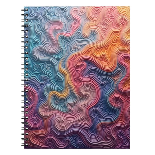 Abstract swirl notebook notizblock (Vorderseite)