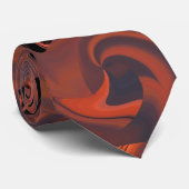 Abstract Swirled Orange Duck Tie Krawatte (Gerollt)
