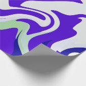 Abstract Swirling Pattern in Cool Tones Geschenkpapier (Ecke)