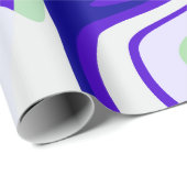 Abstract Swirling Pattern in Cool Tones Geschenkpapier (Rolleneckpunkt)