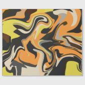 Abstract Swirling Pattern in Earthy Tones Geschenkpapier (Flach)