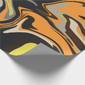 Abstract Swirling Pattern in Earthy Tones Geschenkpapier (Ecke)