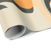 Abstract Swirling Pattern in Earthy Tones Geschenkpapier (Rolleneckpunkt)