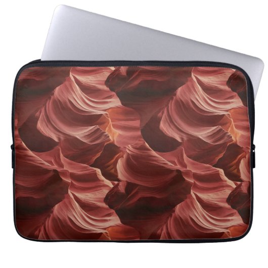 Abstract Swirling Pattern von Antelope Canyon Laptopschutzhülle (Vorderseite)