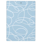 Abstract Swirling Vine | Professional Office Blue Klemmbrett (Rückseite)