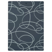 Abstract Swirling Vine | Professional Office Navy Klemmbrett (Rückseite)