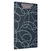 Abstract Swirling Vine | Professional Office Navy Klemmbrett (Rechts)