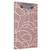 Abstract Swirling Vine | Professional Office Pink Klemmbrett (Rechts)