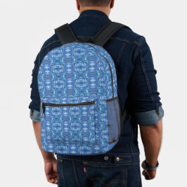 Abstract Symphony in Blue 2 Bedruckter Rucksack