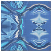 Abstract Symphony in Blue 2 Stoff (Nahaufnahme)