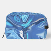 Abstract Symphony in Blue 2 Waschbeutel (Rückseite)