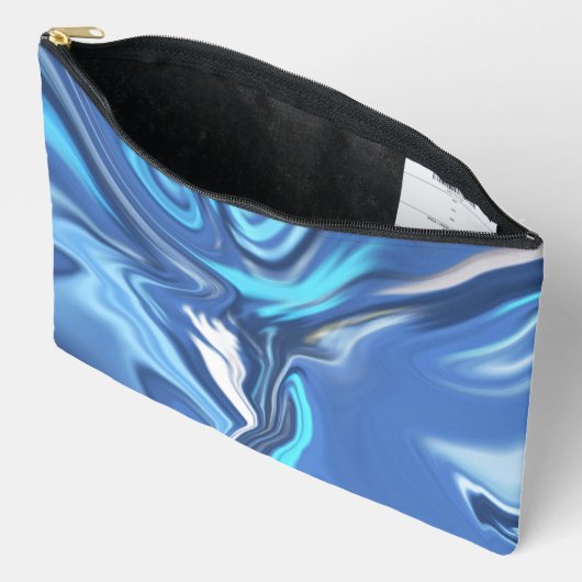 Abstract Symphony in Blue 2 Zubehörtasche (Offen)