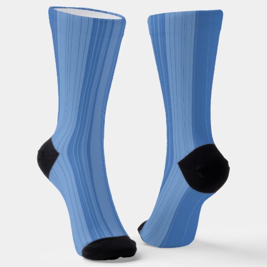 Abstract Symphony in Blue 3 Socken (Gewinkelt)