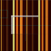 Abstract Symphony in Blue 4 (Negative Effect) Stoff (Kachel)