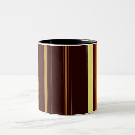 Abstract Symphony in Blue 4 (Negative Effect) Zweifarbige Tasse (Mittel)