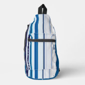 Abstract Symphony in Blue 5 (Vertical Lines) Crossbody Bag (Vorderseite)