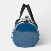Abstract Symphony in Blue 5 (Vertical Lines) Duffle Bag (Rechts)