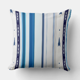 Abstract Symphony in Blue 5 (Vertical Lines) Kissen