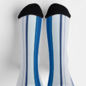 Abstract Symphony in Blue 5 (Vertical Lines) Socken (Oben)