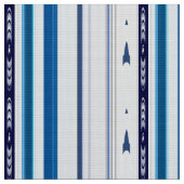 Abstract Symphony in Blue 5 (Vertical Lines) Stoff (Nahaufnahme)