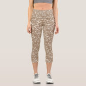 Abstract Taupe Capris for Any Occasion (Vorderseite)