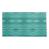 Abstract teal water ripples L-size pattern Kissenbezug (Rückseite)