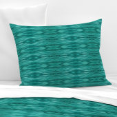 Abstract teal water ripples L-size pattern Kissenbezug