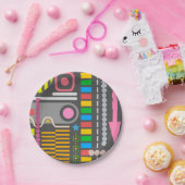 Abstract Technology Control Panel Pattern Pappteller (Party)