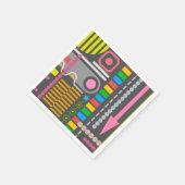 Abstract Technology Control Panel Pattern Serviette (Ecke)