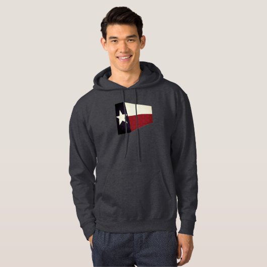 abstract texas flag mens hoodie (Vorne ganz)