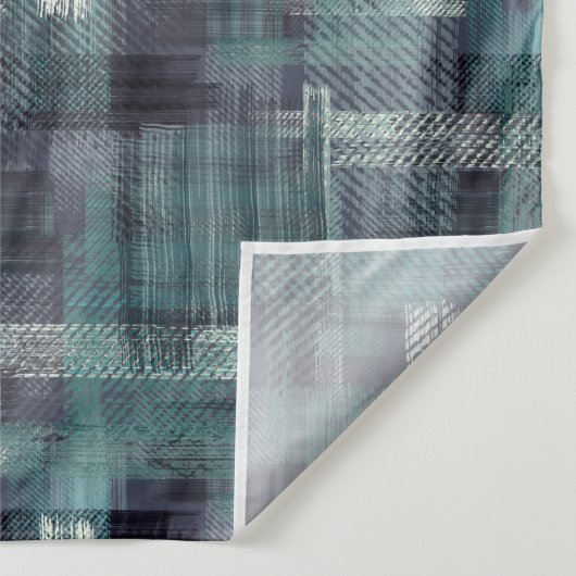 Abstract textured grey blue grunge pattern. wandteppich (Detail)