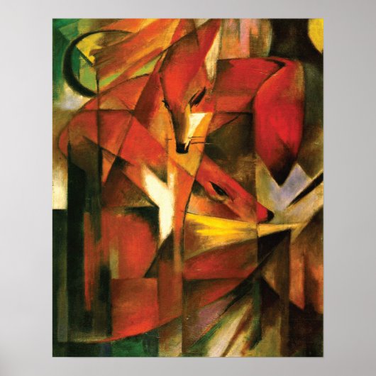 Abstract ~ The Fox by Franz Marc Poster (Vorne)