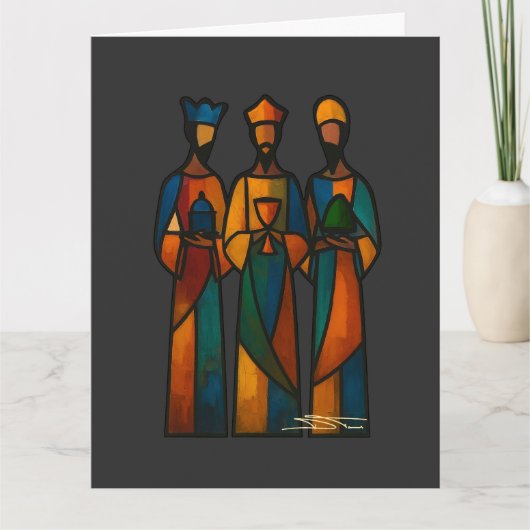 Abstract Three Wise Men Karte (Vorderseite)