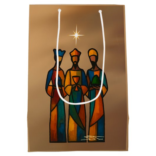 Abstract Three Wise Men Mittlere Geschenktüte (Rückseite)