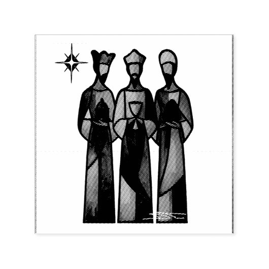 Abstract Three Wise Men Permastempel (Design)
