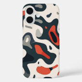Abstract Topographic Map Design Phone Case (Rückseite)
