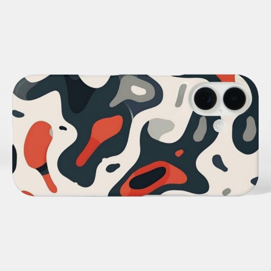 Abstract Topographic Map Design Phone Case (Rückseite (Horizontal))