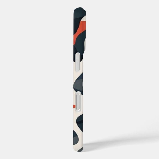 Abstract Topographic Map Design Phone Case (Rückseite / Rechts)