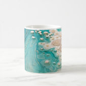 Abstract Topographic Ocean Art Kaffeetasse (Mittel)