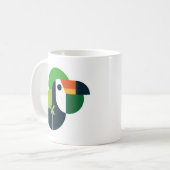 Abstract Toucan Iconic Brazilian Bird Inspired Art Kaffeetasse (Vorderseite Links)