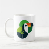 Abstract Toucan Iconic Brazilian Bird Inspired Art Kaffeetasse (Links)