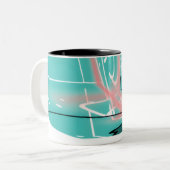 Abstract Traction Mug Zweifarbige Tasse (Vorderseite Links)